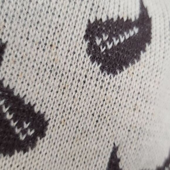 Vintage 50s Norway Knits Tan Leaf Sweater Cardigan - Picture 14 of 15